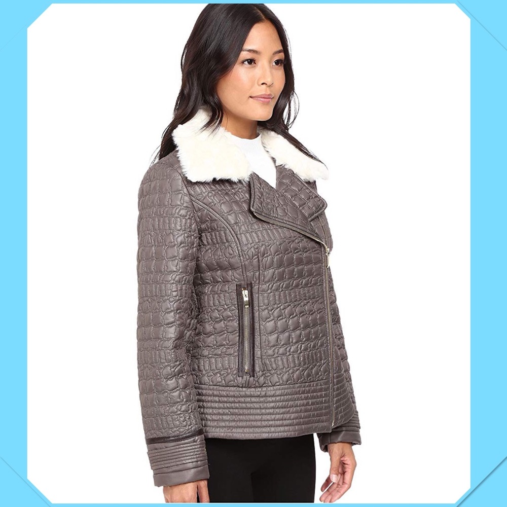 DROPPED $ VIA SPIGA NEW ASYMMETRICAL WARM JACKET - Picture 4 of 5